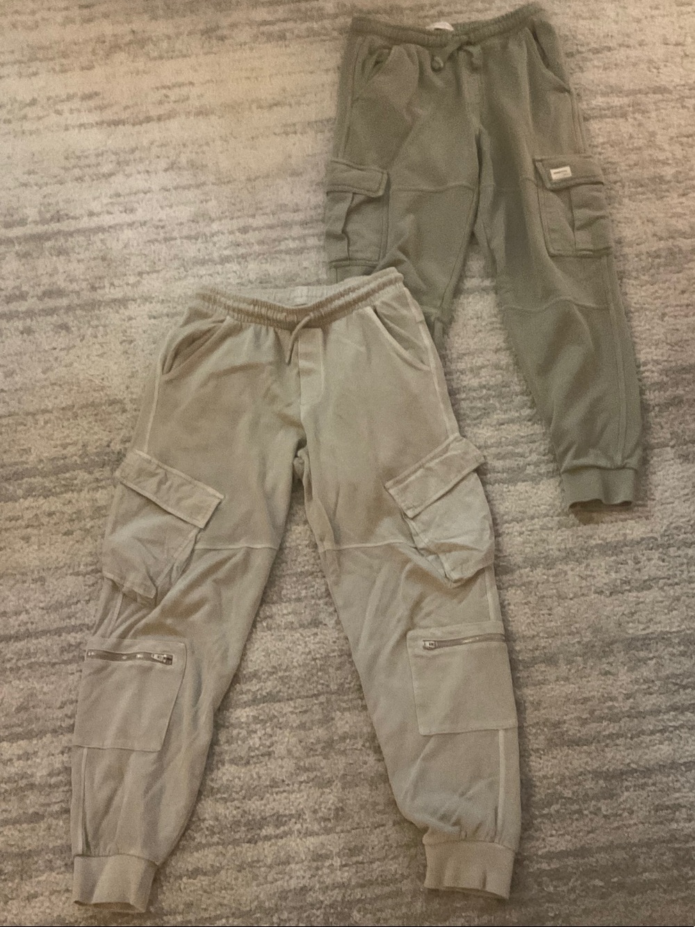 Zara Kids Olive Green Cargo Jogger Pants